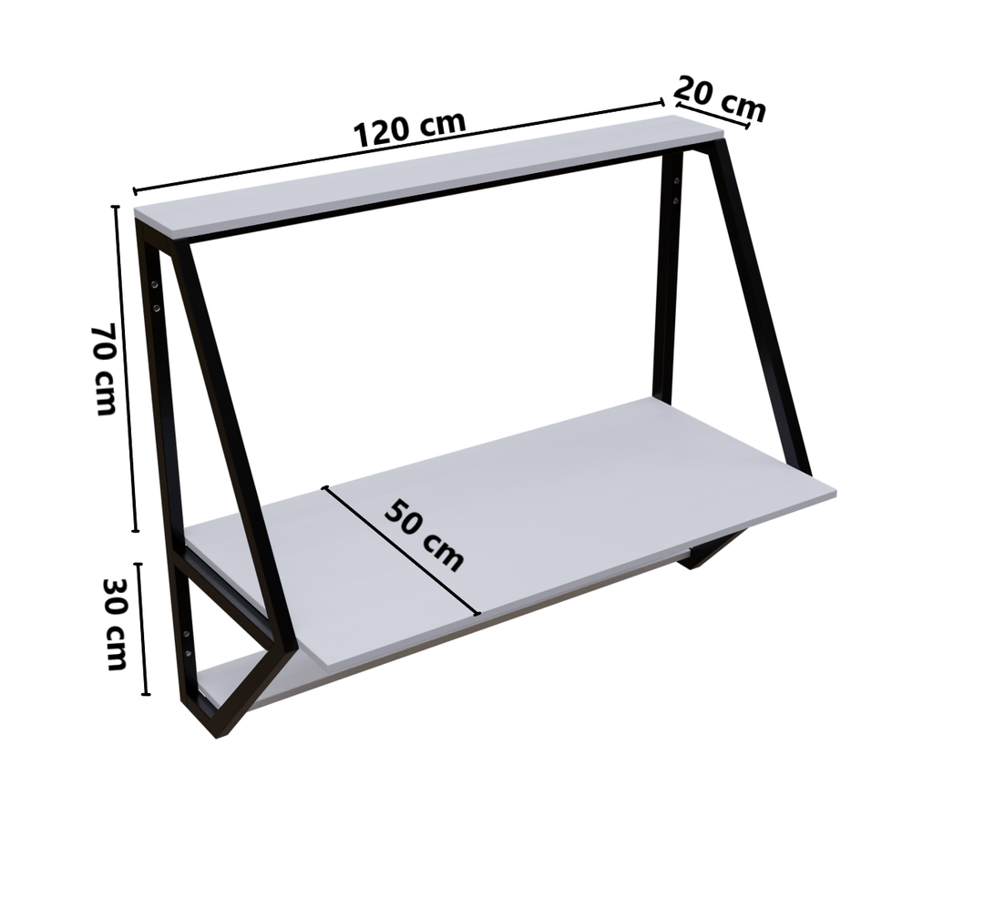 Badonia Wall Mounted Desk | Computer Table | Study Table for Home