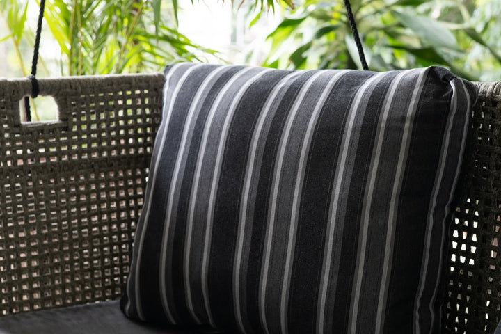 Apolinar Double Seater Hanging Swing Without Stand For Balcony, Garden Swing (Beige) Braided & Rope