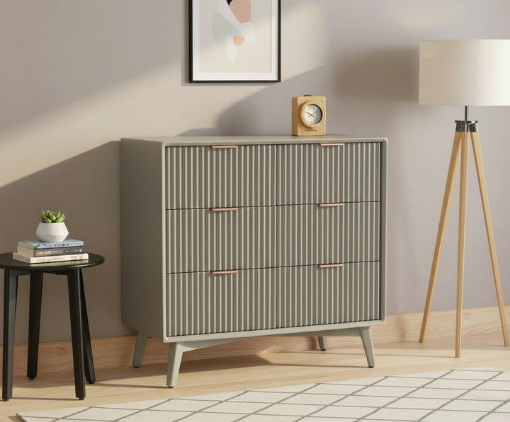 Bengaluru Solid Wood Wide Six Drawer Chest of Drawers