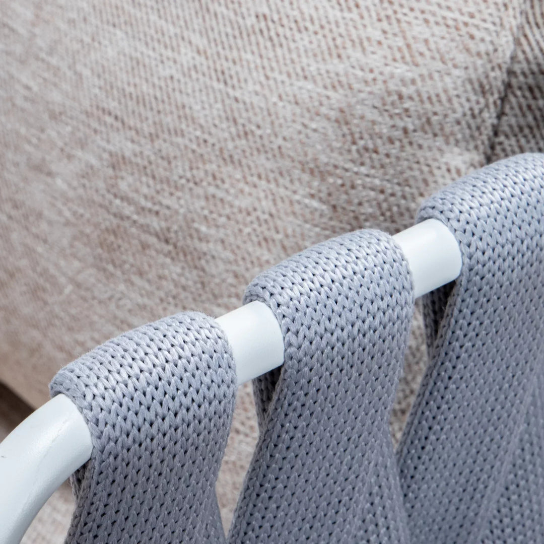 Anchor Outdoor Patio Seating Set 4 Chairs and 1 Table Set (Silver) Braided & Rope