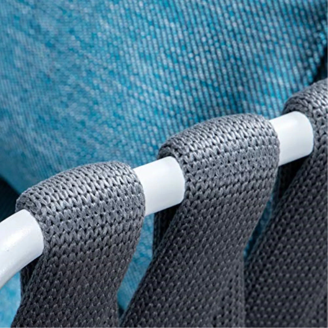 Aware Outdoor Patio Seating Set 4 Chairs and 1 Table Set (Dark Grey) Braided & Rope