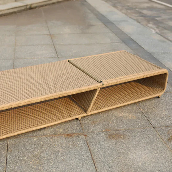 Tonio Outdoor Swimming Poolside Lounger (Beige)