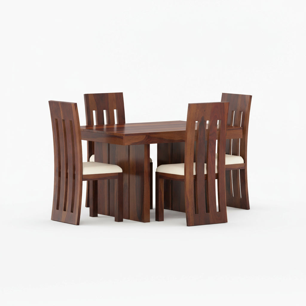 Daniela Sheesham Wood Dining Table Set