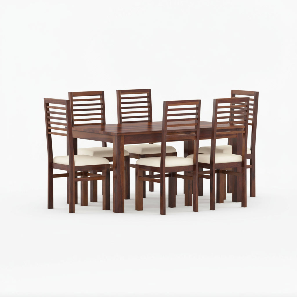Diana Sheesham Wood Dining Table Set