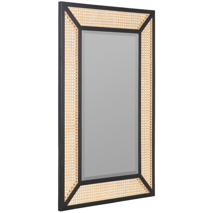 Alla Rattan Mirror in Solid Wood Mirror