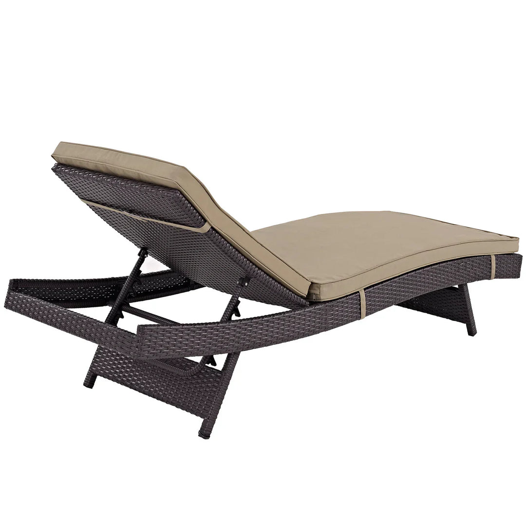 Evita Outdoor Swimming Poolside Lounger Set of 2  (Brown)