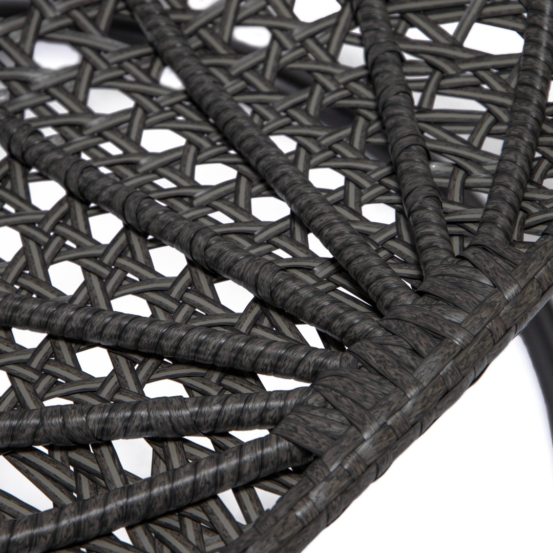 Doriano Single Seater Hanging Swing With Stand For Balcony , Garden (Drak Grey)