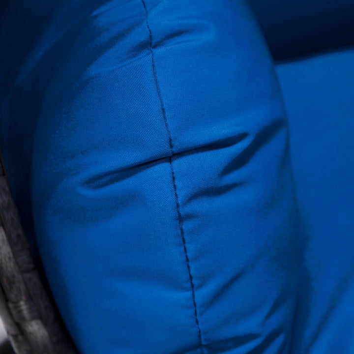 Doriano Single Seater Hanging Swing With Stand For Balcony , Garden (Drak Grey)