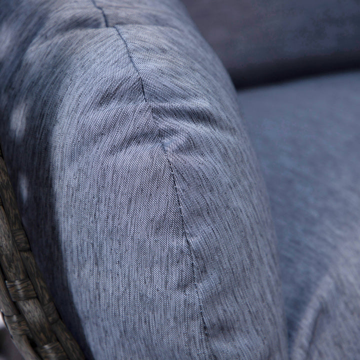 Doriano Single Seater Hanging Swing With Stand For Balcony , Garden (Drak Grey)