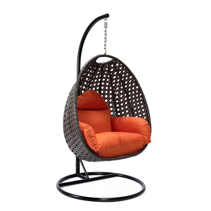 Doriano Single Seater Hanging Swing With Stand For Balcony , Garden (Drak Grey)
