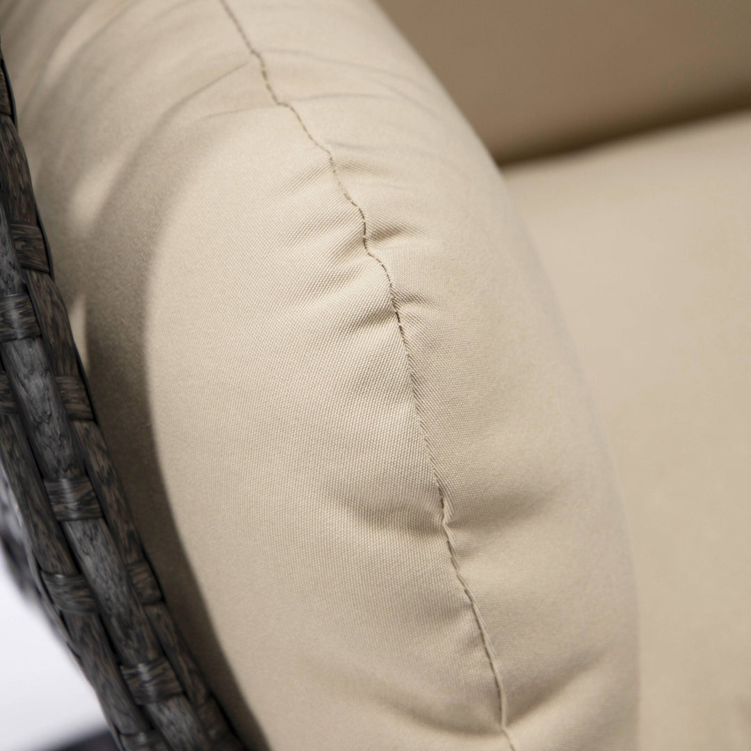 Doriano Single Seater Hanging Swing With Stand For Balcony , Garden (Drak Grey)