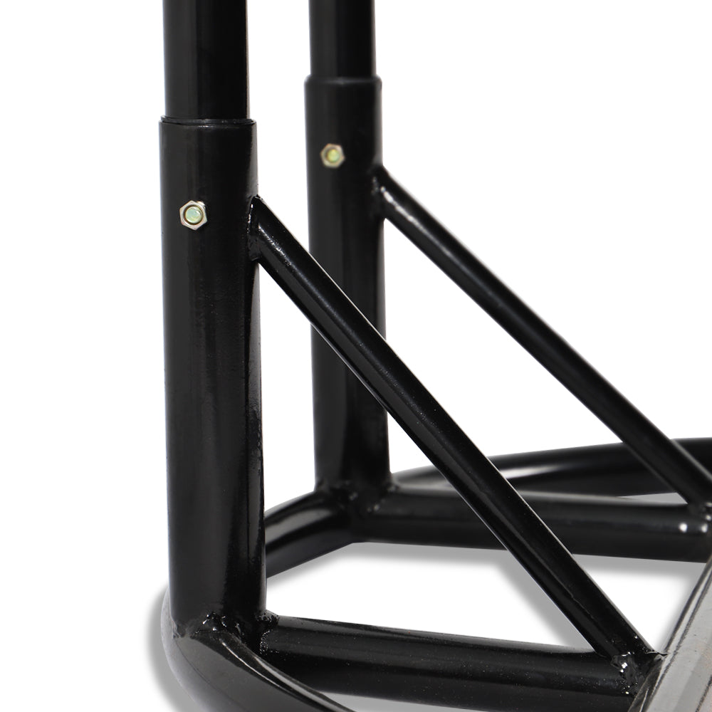 Paccio Double Seater Hanging Swing With Stand For Balcony , Garden Swing (Dark Grey)