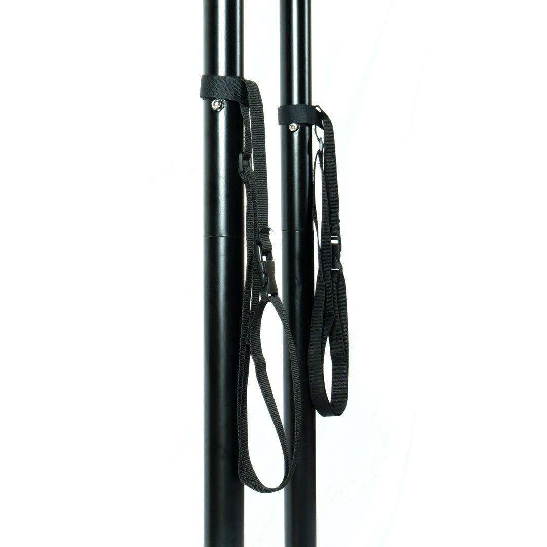 Tonia Double Seater Hanging Swing With Stand For Balcony , Garden Swing (Black) Braided and Rope