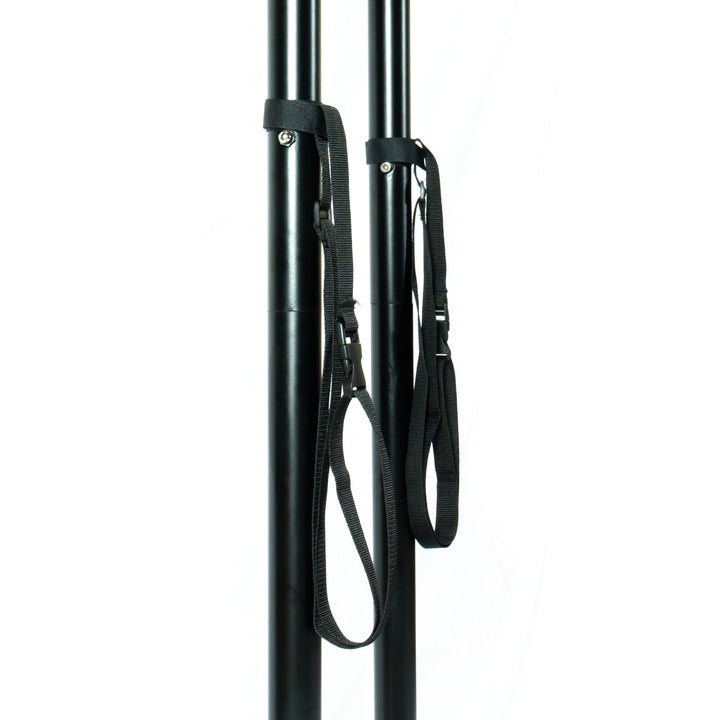 Tonia Double Seater Hanging Swing With Stand For Balcony , Garden Swing (Black) Braided and Rope