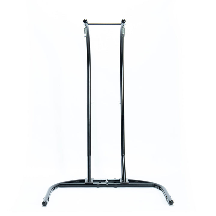 Tonia Double Seater Hanging Swing With Stand For Balcony , Garden Swing (Black) Braided and Rope