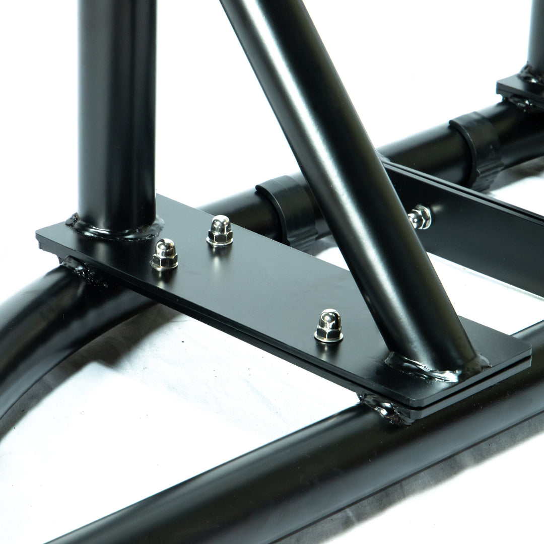 Tonia Double Seater Hanging Swing With Stand For Balcony , Garden Swing (Black) Braided and Rope