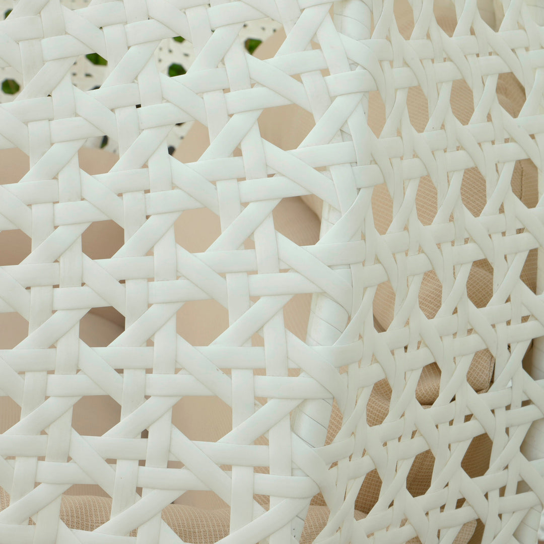 Strinati Double Seater Hanging Swing With Stand For Balcony , Garden Swing (White)