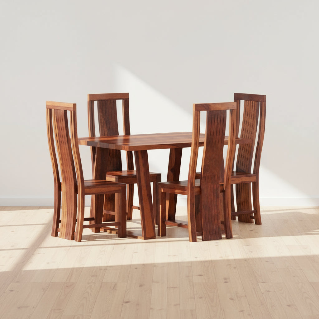 Elena Sheesham Wood dining table set