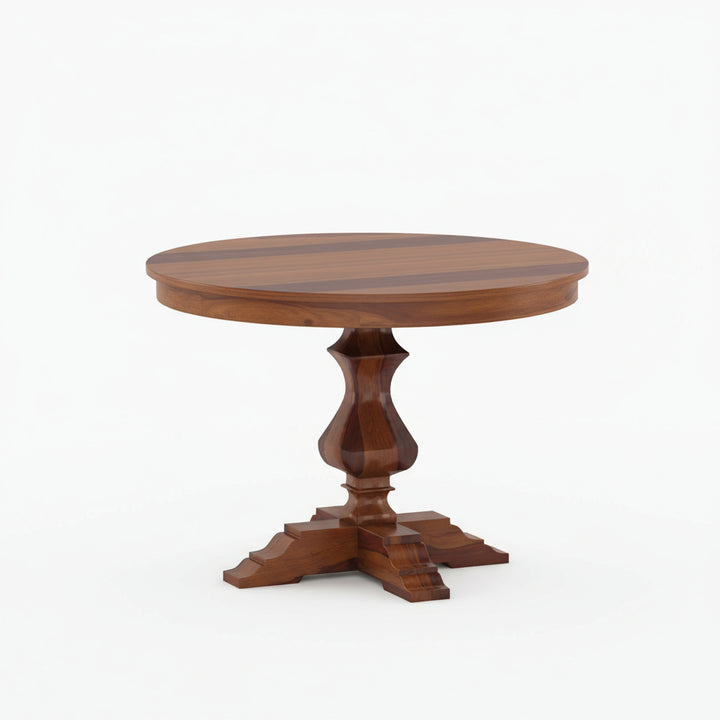 Emilia Sheesham Wood round dining table set