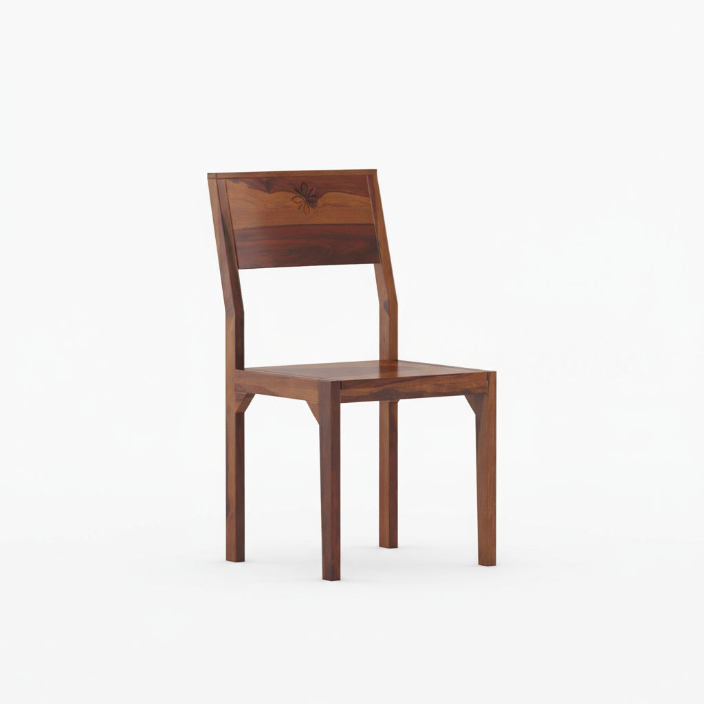 Emilia Sheesham Wood round dining table set