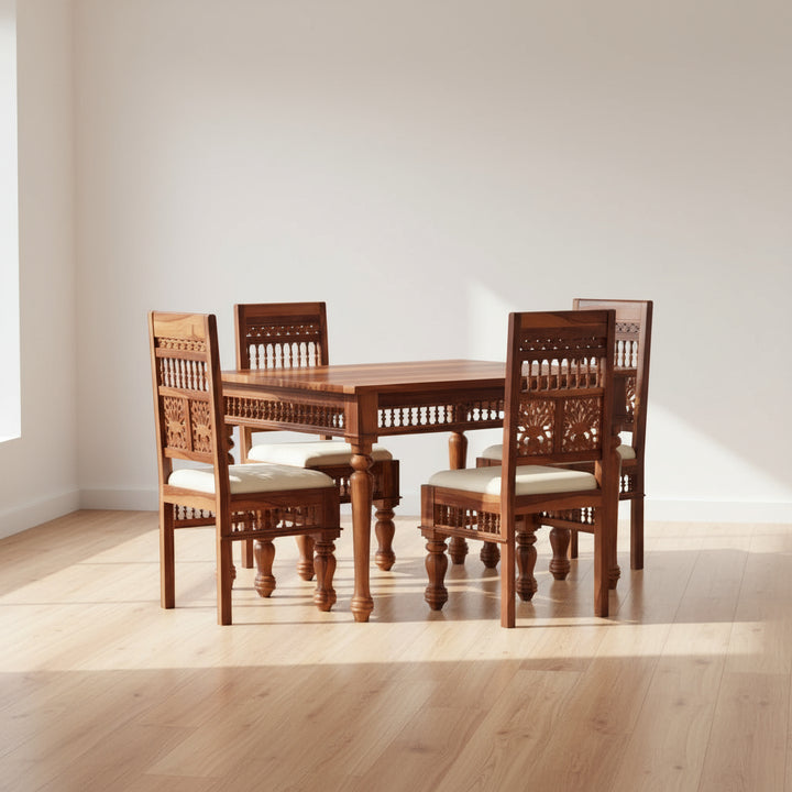 Estela Sheesham Wood dining table set