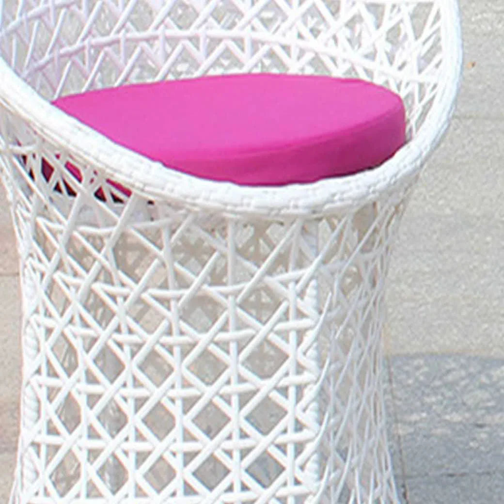 Espiridión Outdoor Patio Seating Set 2 Chairs and 1 Table Set (White)