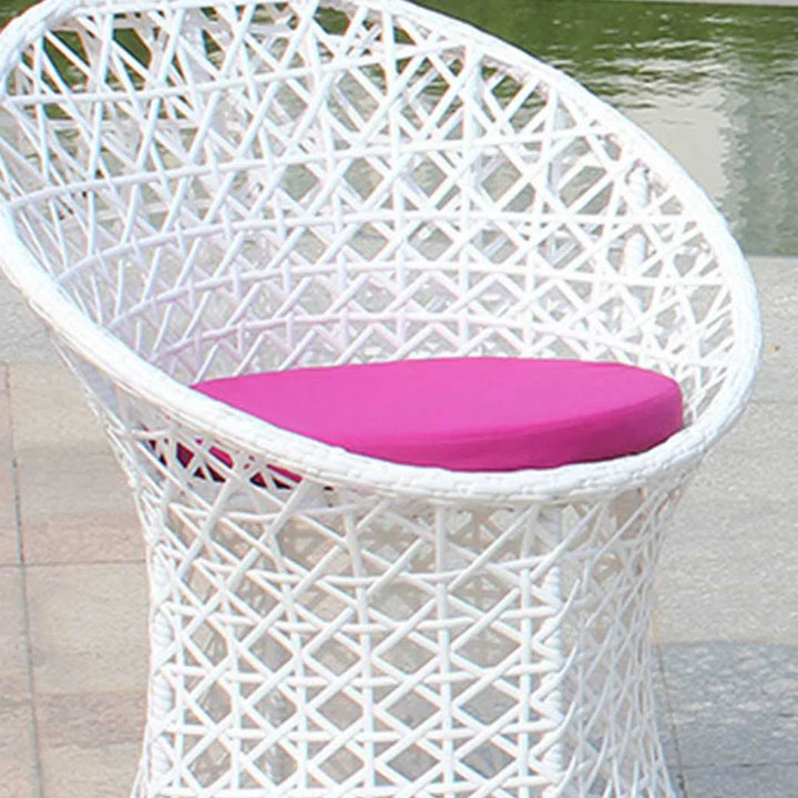 Espiridión Outdoor Patio Seating Set 2 Chairs and 1 Table Set (White)