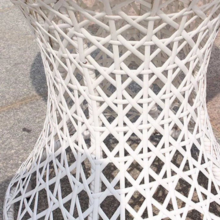 Espiridión Outdoor Patio Seating Set 2 Chairs and 1 Table Set (White)