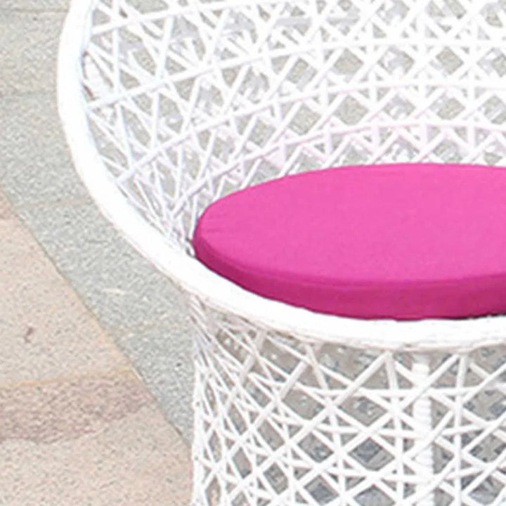 Espiridión Outdoor Patio Seating Set 2 Chairs and 1 Table Set (White)