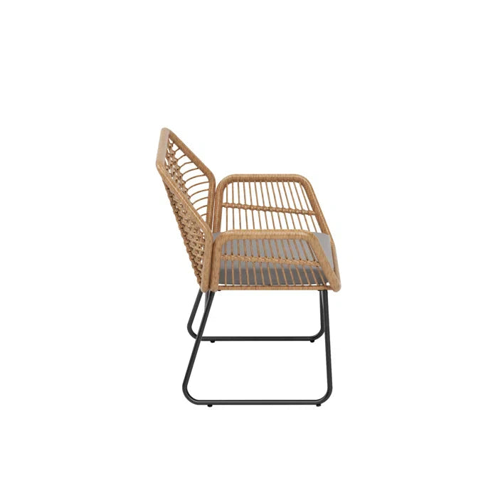 Cara Outdoor Sofa Set 2 Seater, 2 Single seater and 1 Center Table (Honey)