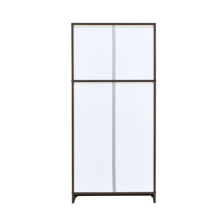 OmkarWood™ Elegant 3-Door Engineered Wood Shoe Cabinet