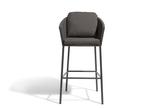 Ince Outdoor Patio Bar Chair 2 Chair For Balcony Braided & Rope