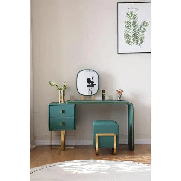 Lucas Vanity dressing table with mirror with stool latest dressing table designs 2024 - Ouch Cart 