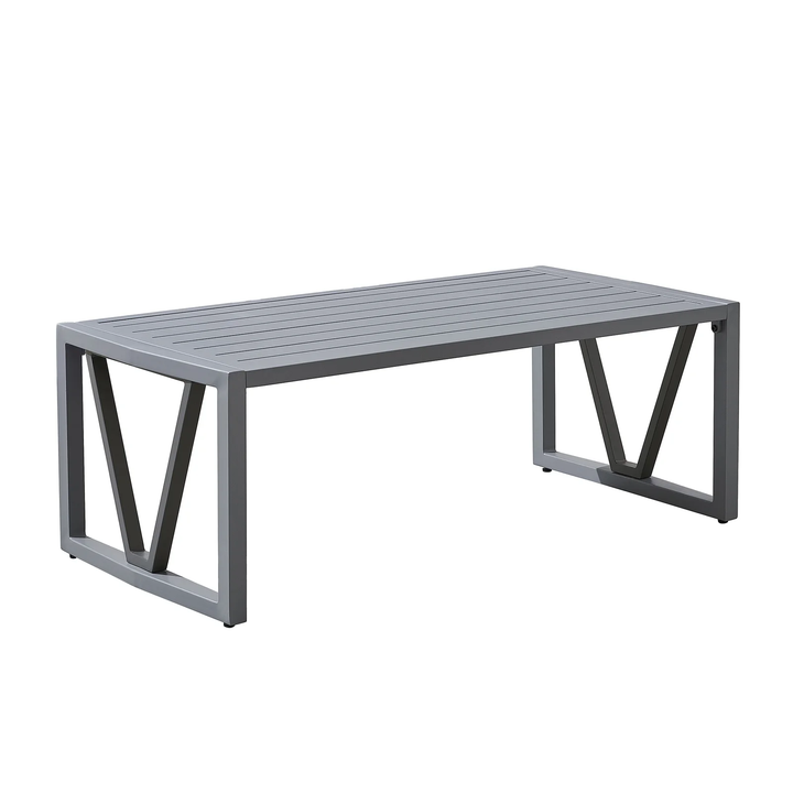 Myriad Outdoor Sofa Set 3 Seater , 2 Single seater and 1 Center Table Set (Black + Grey)