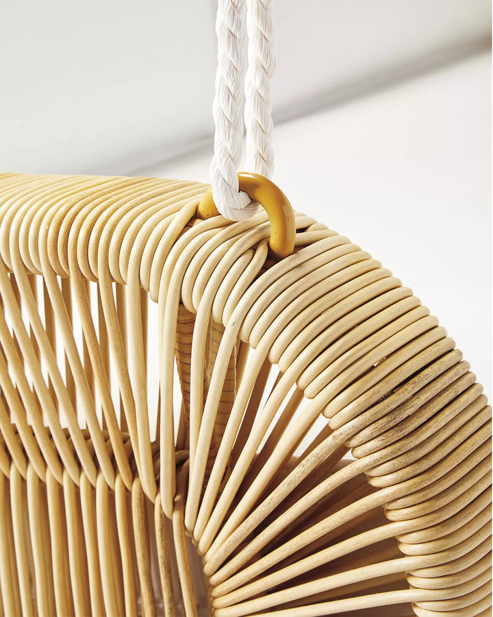 Zita Double Seater Hanging Swing Without Stand For Balcony , Garden Swing (Honey)