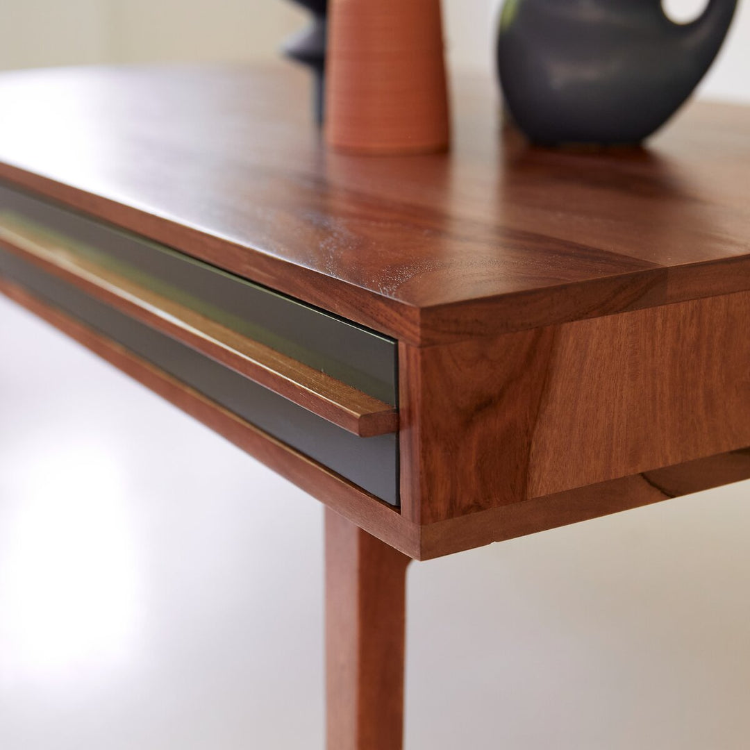 Gokul Sheesham Wood Coffee Table – 1 Drawer, 1 Shelf