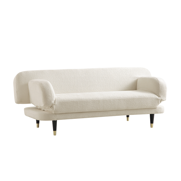 Lohita 2-Seater Sofa Bed, Beige Boucle