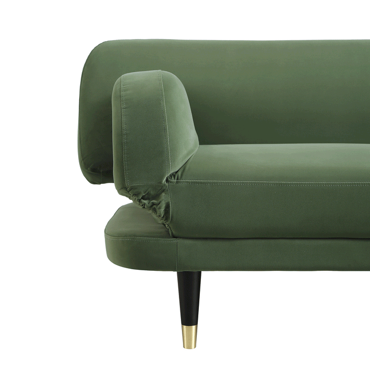Aishwarya 2-Seater Sofa Bed, Moss Green Velvet