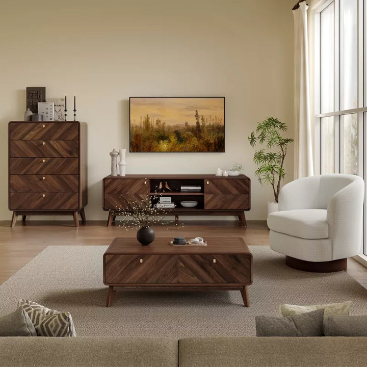 Chhavi Solid Wood Coffee Table for Living Room