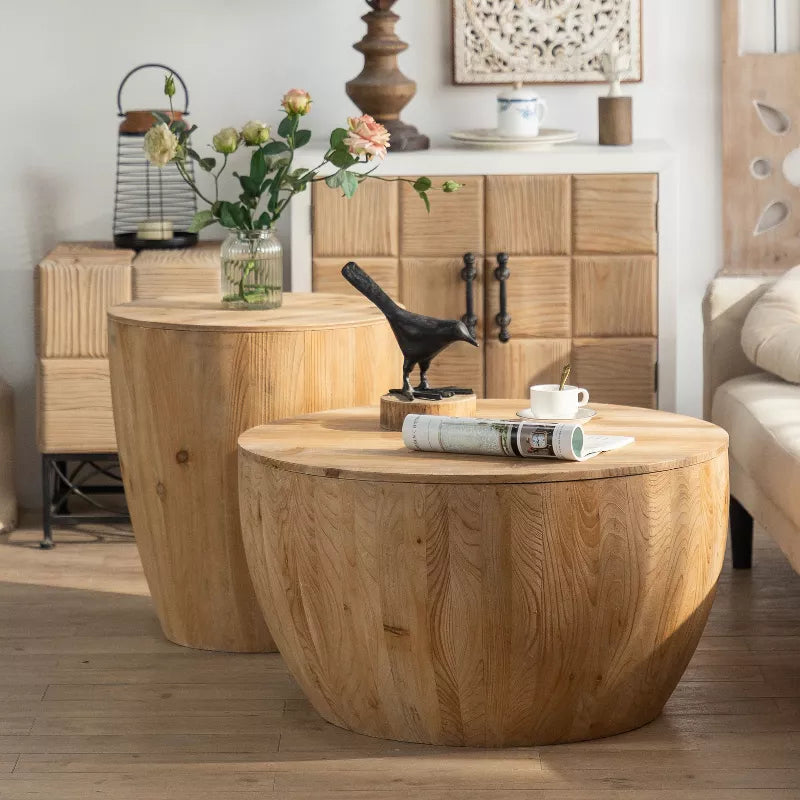 Bhavika Solid Wood Coffee Table for Living Room