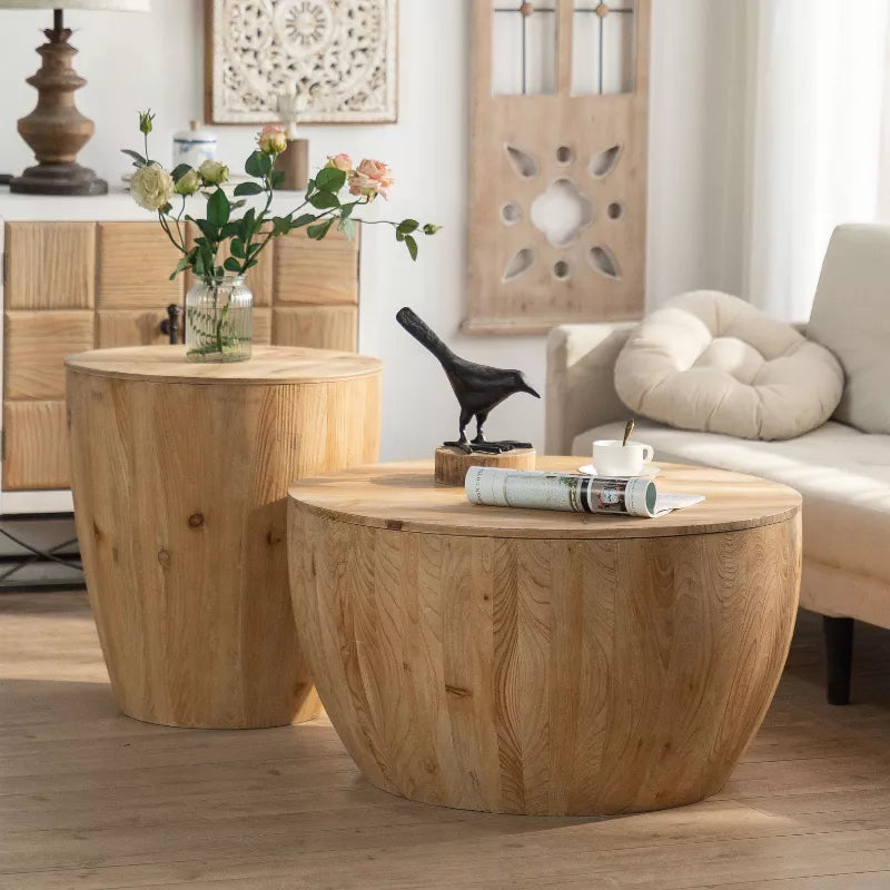 Bhavika Solid Wood Coffee Table for Living Room