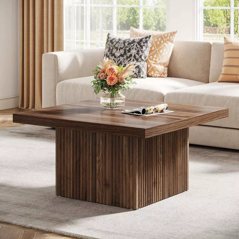 Ruhani Solid Wood Square Coffee Table for Living Room