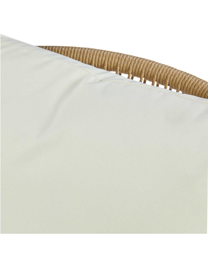 Palmer Outdoor Garden Balcony Sofa Set 2 Seater, 2 Single seater and 1 Center Table Set (White + Tan)