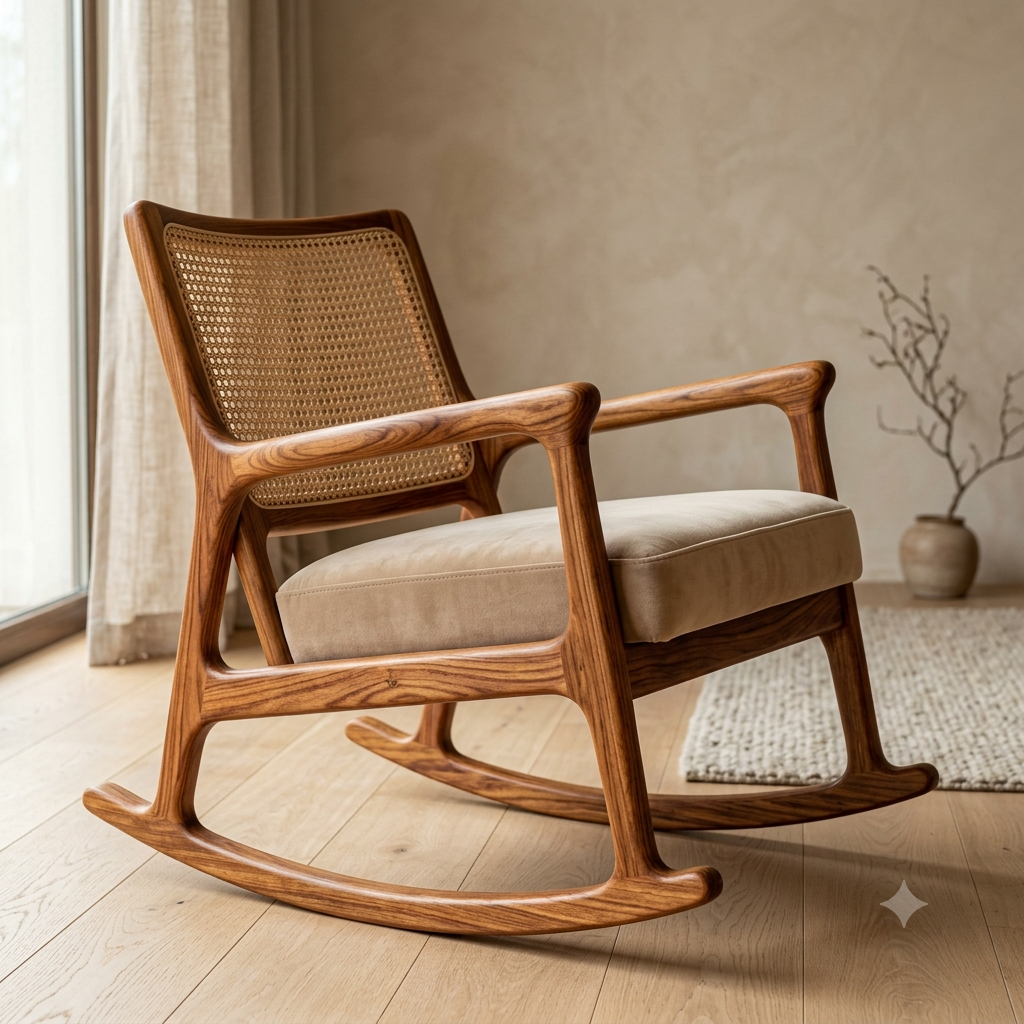 The "Zenith" Artisan Rocking Chair for Home