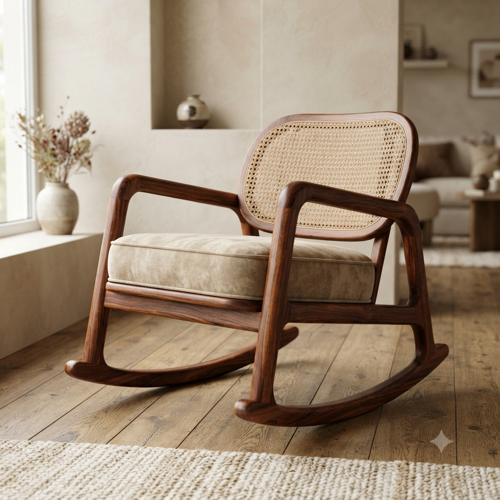 The "Zenith" Sculpted Rocking Chair for Home