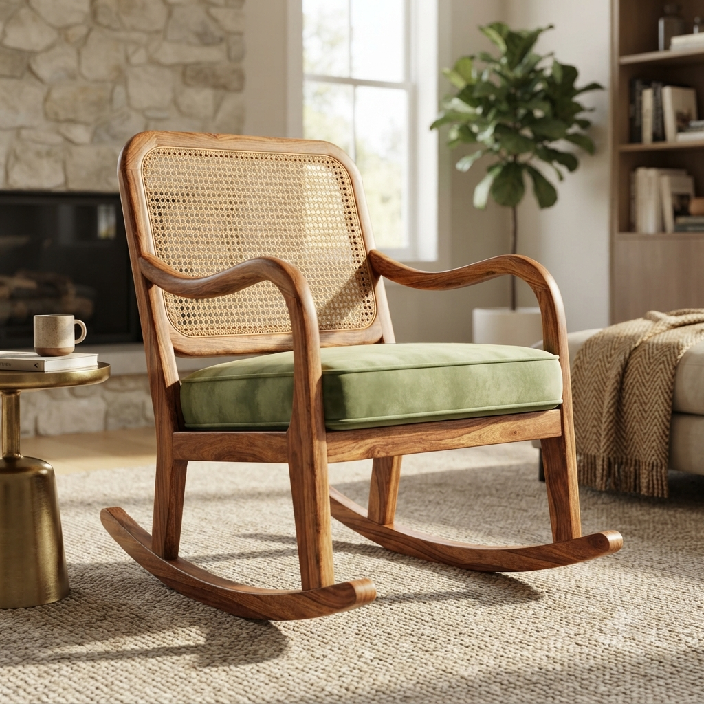 The "Serene Haven" Signature Rocking Chair for Home