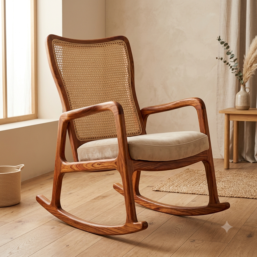 The "Zenith" Sheesham Rocking Chair