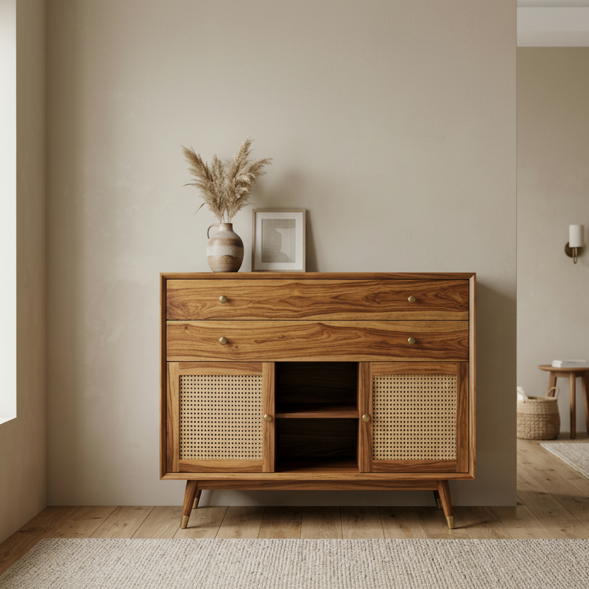 Abigail Solid Sheesham Wood Chest Of Drawers for Living Room | Bedroom