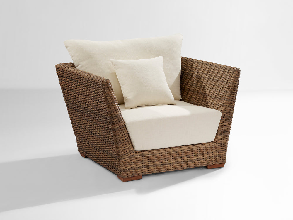 Reflin Outdoor Garden Balcony Sofa Set 2 Seater , 2 Single Seater and 1 Center Table With 1 Side Table Set (Brown + Beige)