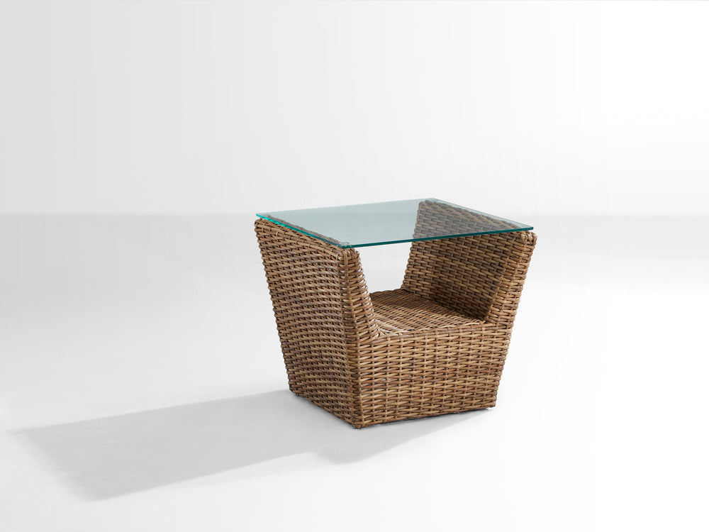 Reflin Outdoor Garden Balcony Sofa Set 2 Seater , 2 Single Seater and 1 Center Table With 1 Side Table Set (Brown + Beige)